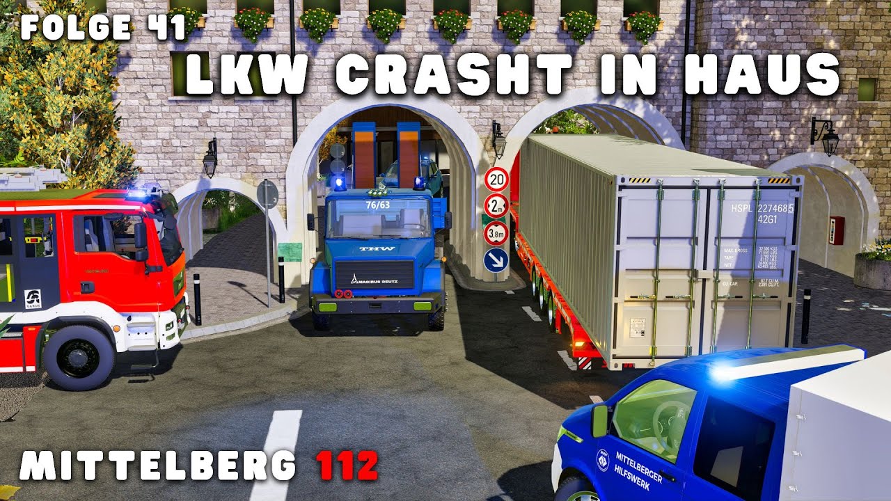 MITTELBERG 112 - LKW crasht in Haus und löst GROSSEINSATZ für FEUERWEHR und THW aus! Folge 41