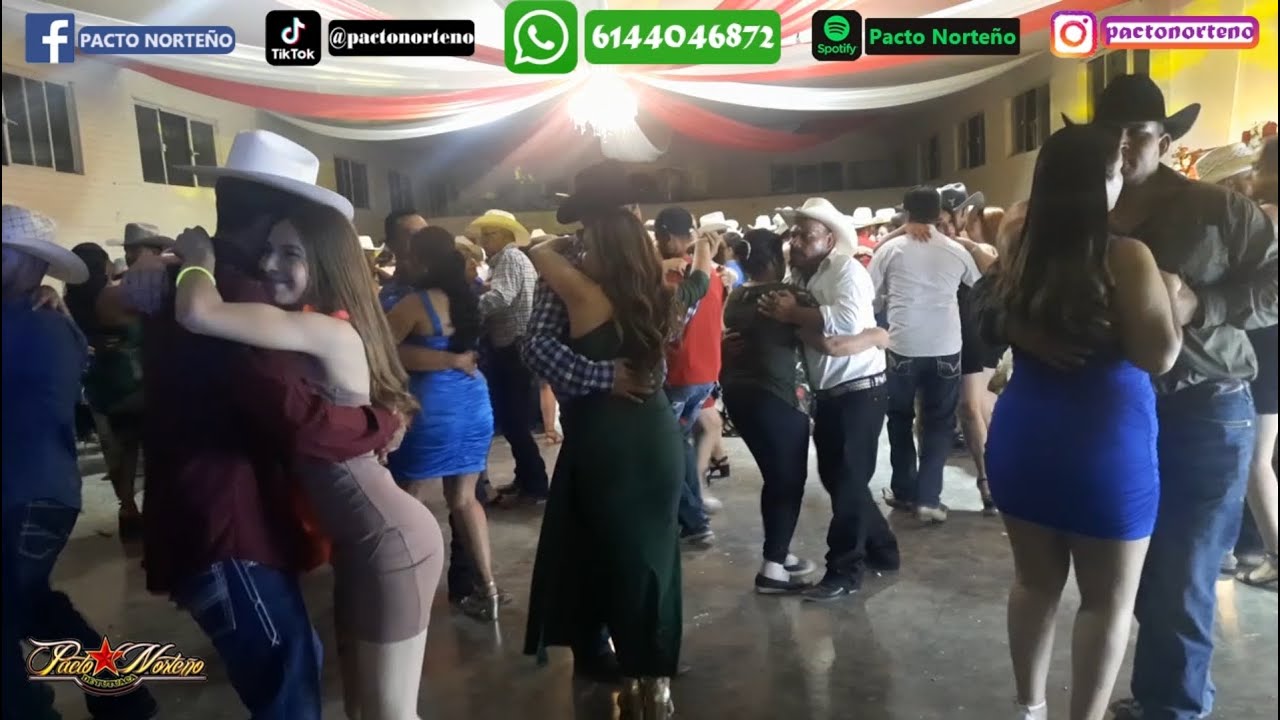 Bailando polca en Ejido Progreso con Pacto Norteño en los Xv de Joselyn (22 Junio 2024)