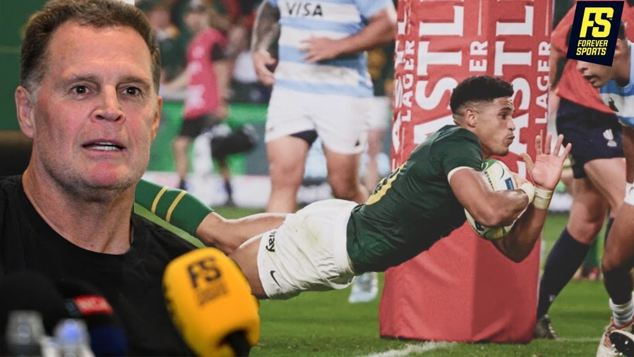 RASSIE ERASMUS REACTS to MASSIVE 67-30 Springboks WIN over Los Pumas | Springboks Press Conference
