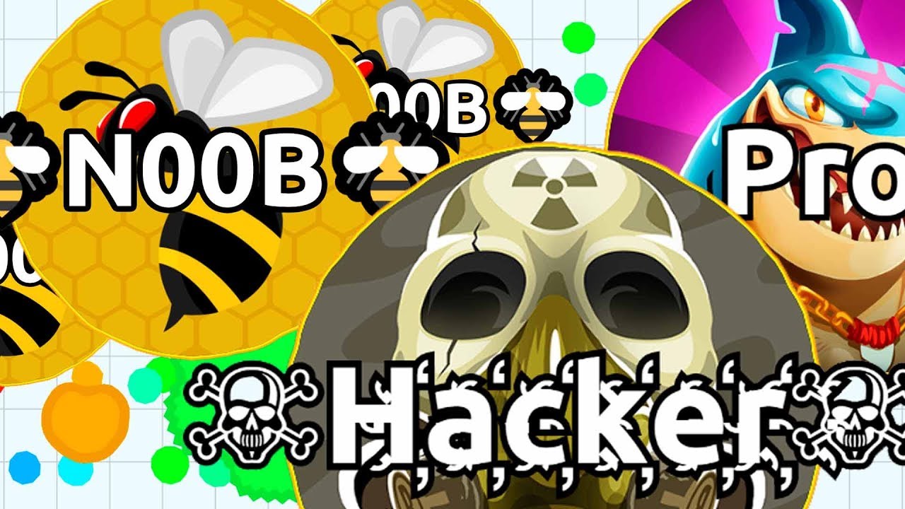 NOOB vs PRO vs HACKER in Agar.io