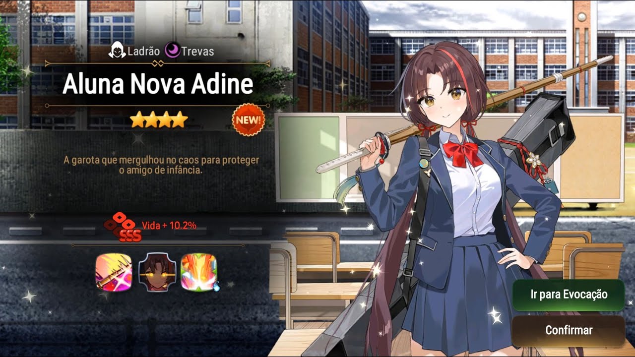 NOVA ALUNA ADINE - SUMMONS E SHOWCASE - EPIC SEVEN - CHEGOU ATRASADA NA AULA!