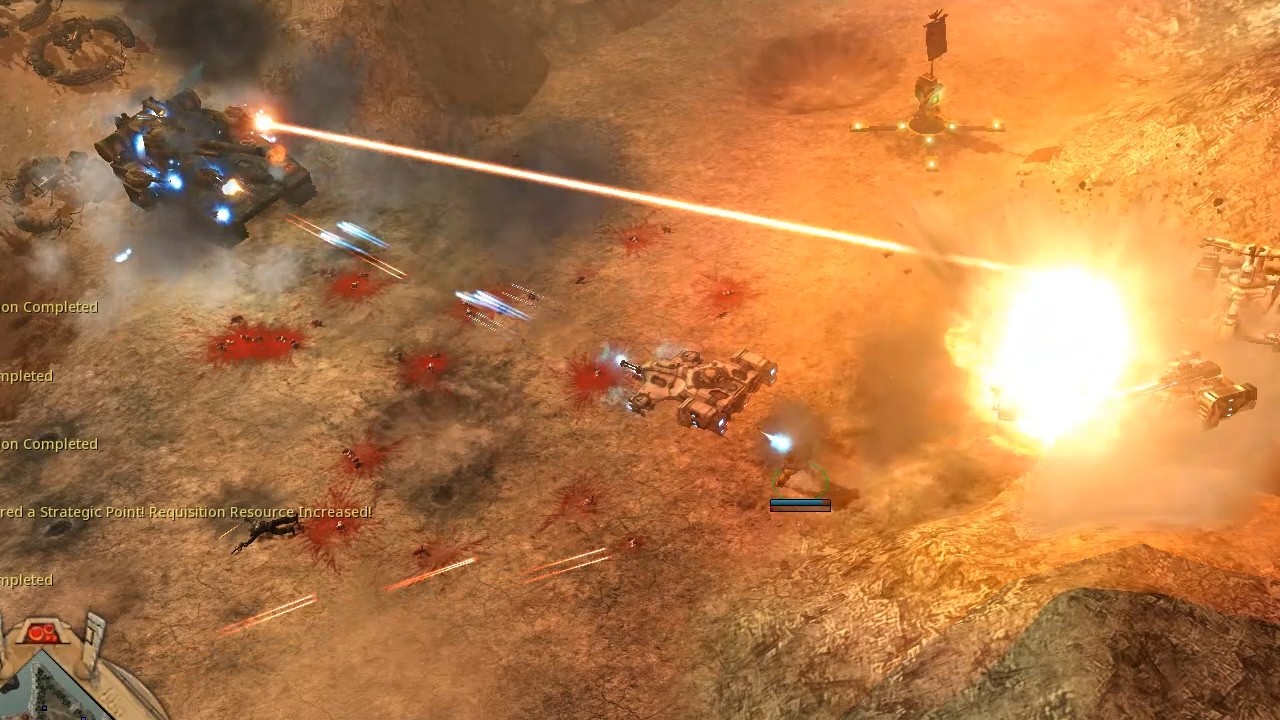 Dawn of War - Tau Commander VS Baneblade