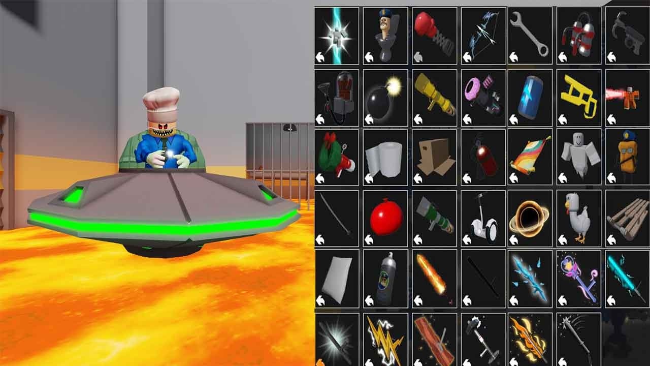 BARRY'S PRISON RUN!   LAVA MODE   All Items & All Morphs Unlocked