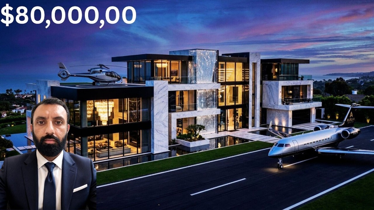 Inside a $500 Million Mega Mansion with Private Jet Runway & Rooftop Helipad