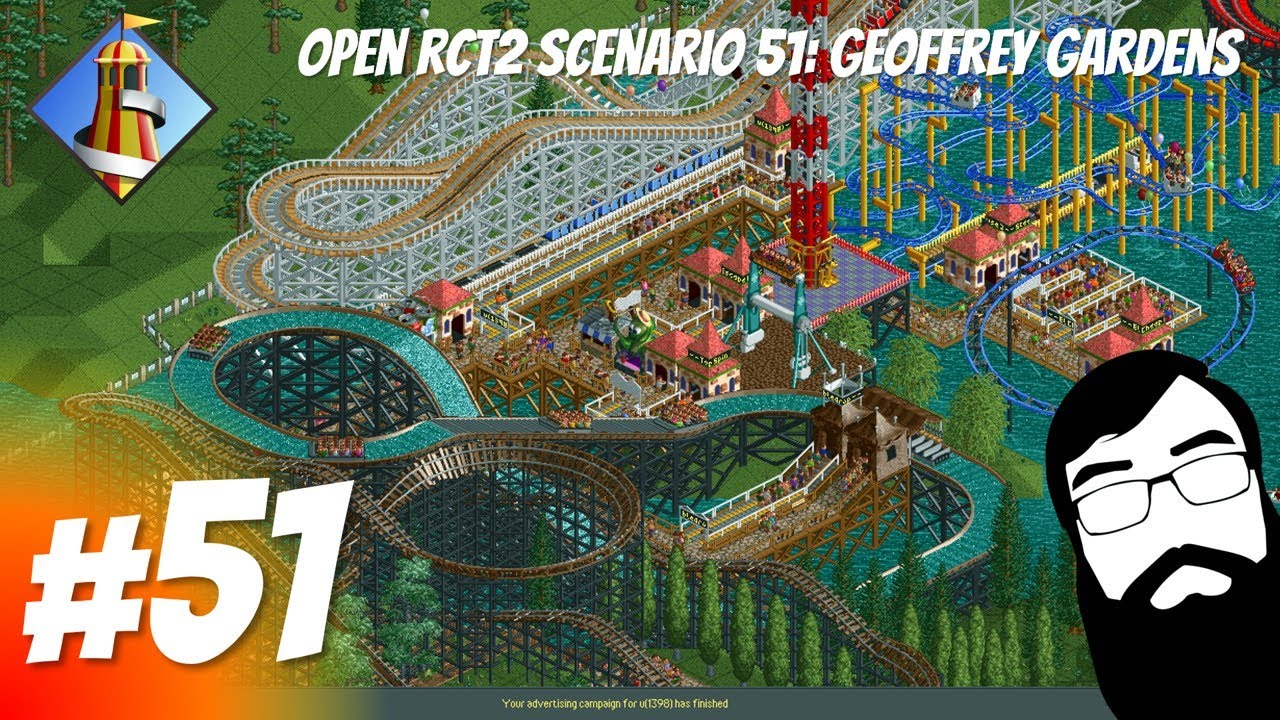 Let's play RollerCoaster Tycoon! Scenario 51 - Geoffrey Gardens