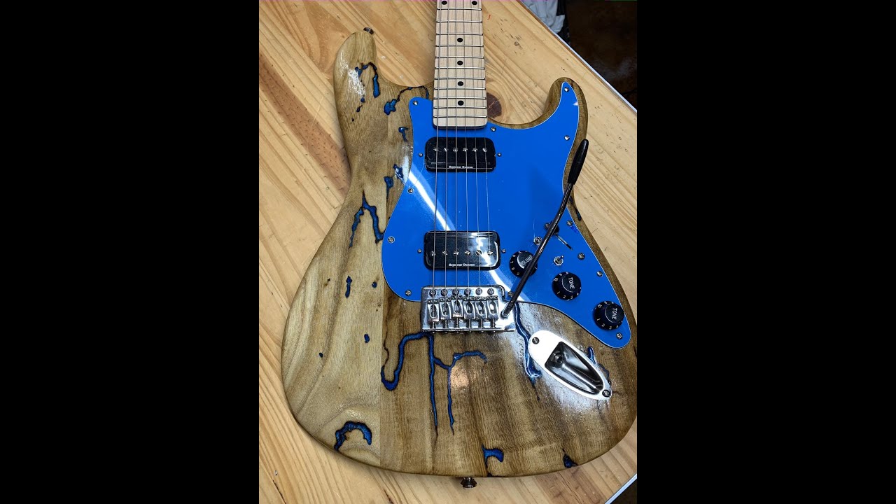 Fractal Burn Epoxy Guitar