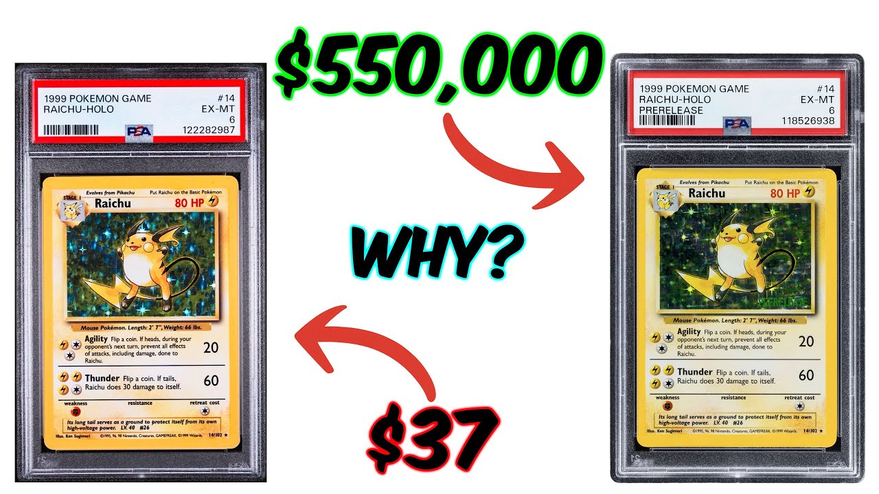 Предварительный релиз Raichu за 550 000 долларов – Pokémon Error History Made