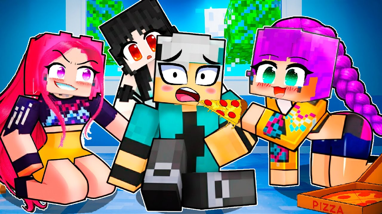 VIVENDO com as GUERREIRAS KPOP no Minecraft