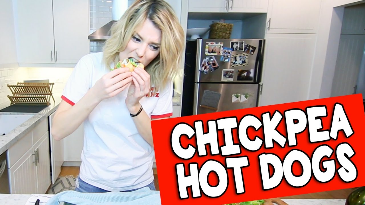 HOW TO MAKE CHICKPEA HOT DOGS // Grace Helbig