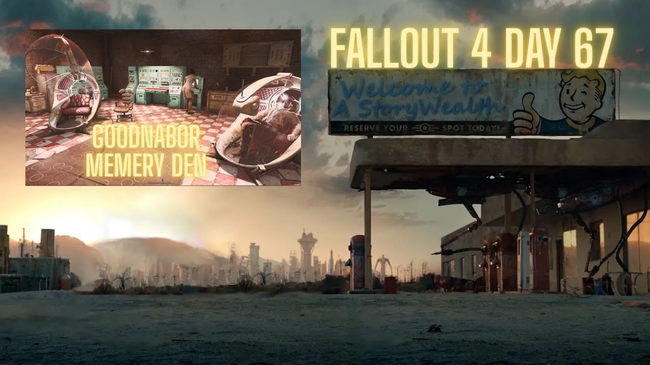 Fallout 4 StoryWealth / Memory Den / memory lounger/ Inside Kellogg Brain/ Day 67 4K HDR DTS