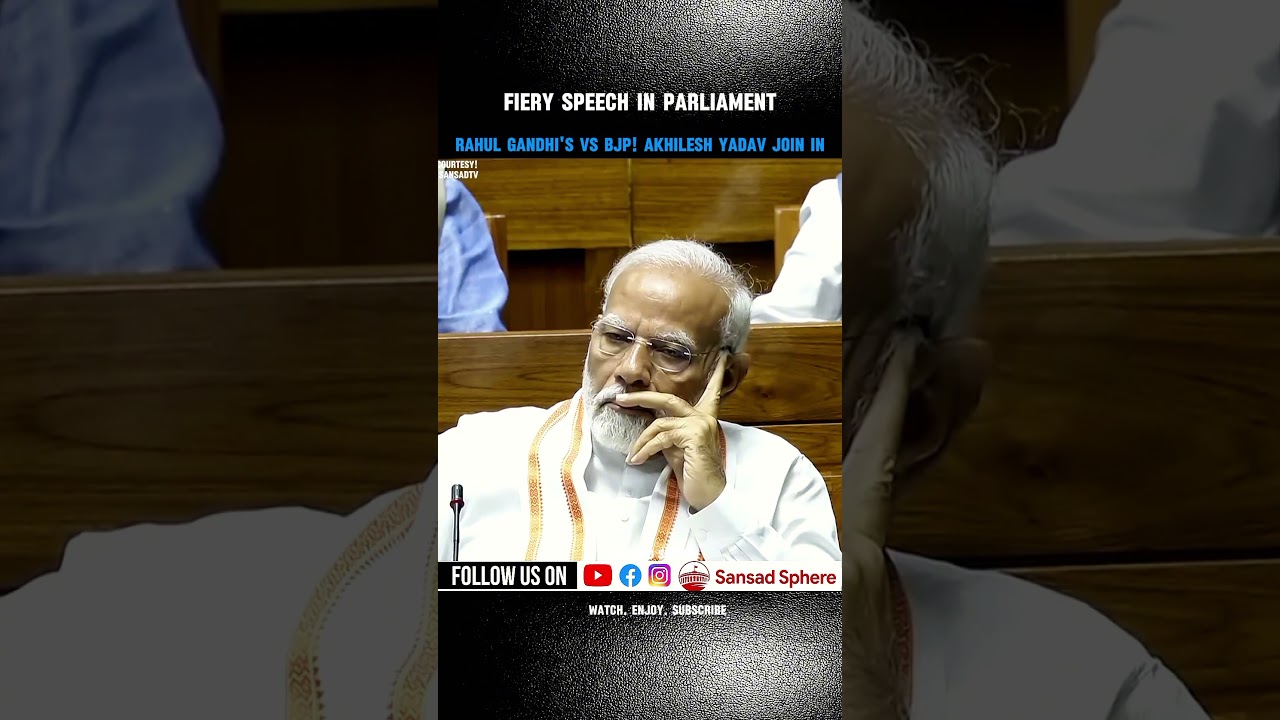 Rahul Gandhi's Explosive Speech in Parliament 🔥 | Full Opposition Attack #Shorts