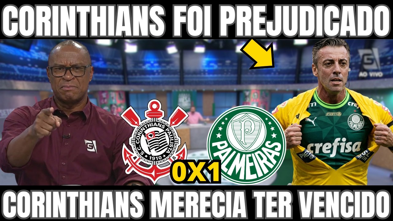 CORINTHIANS JOGA MELHOR MAS FOI PREJUDICADO E PERDE CLASSICO DERBI