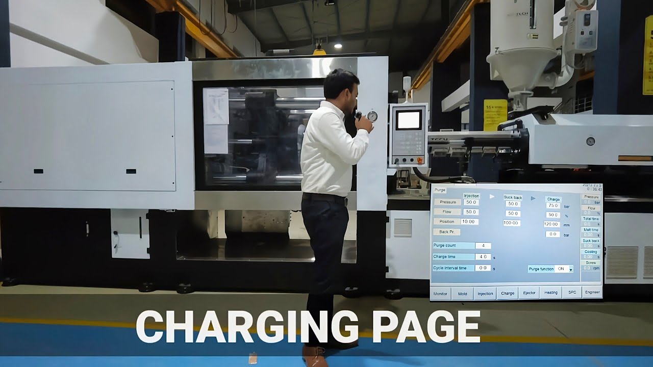 CHARGING PAGE OF INJECTION MOLDING MACHINE FOR BEGINNERS