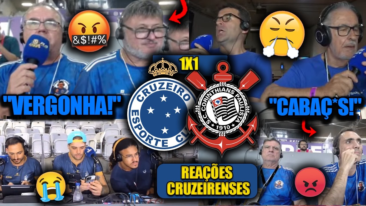 REAÇÕES dos CRUZEIRENSES - CRUZEIRO 1x1 CORINTHIANS - BRASILEIRÃO 2026 - REACT EMPATE AMARGO