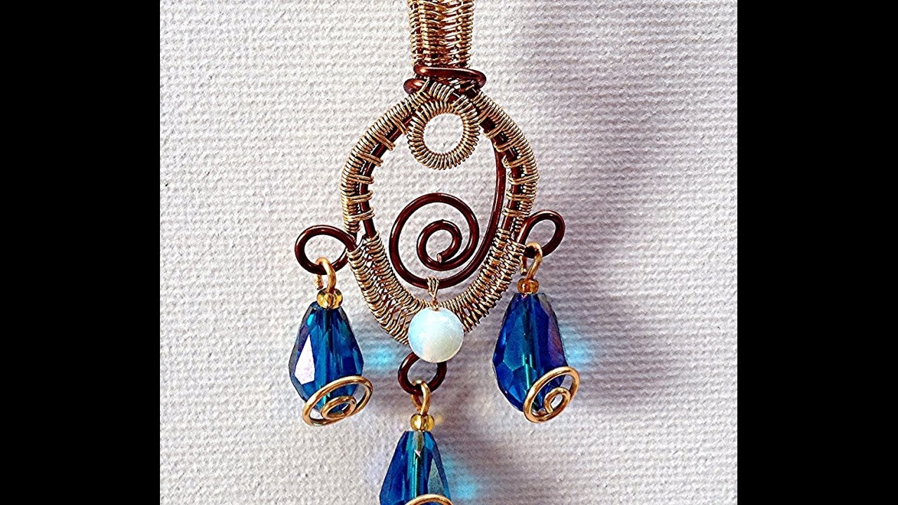 Wire Woven Peacock Feather Pendant Tutorial