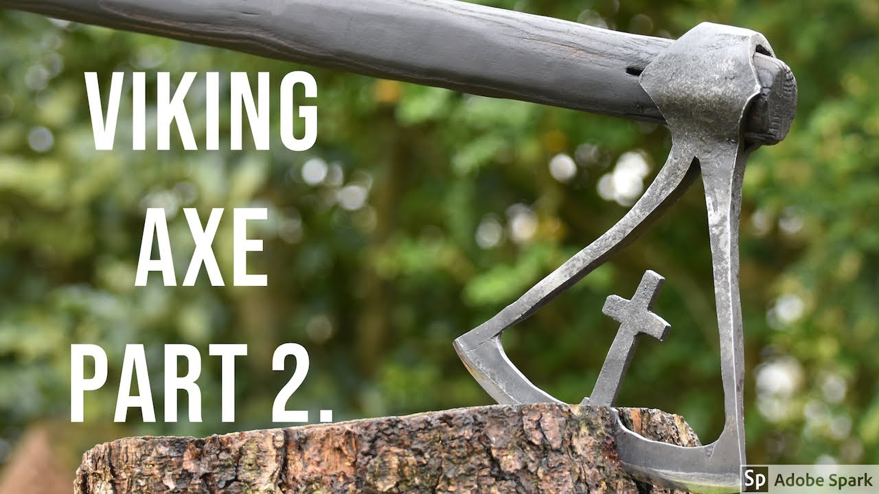 Forging a Viking axe (Dane Axe) Part 2. Cutting test
