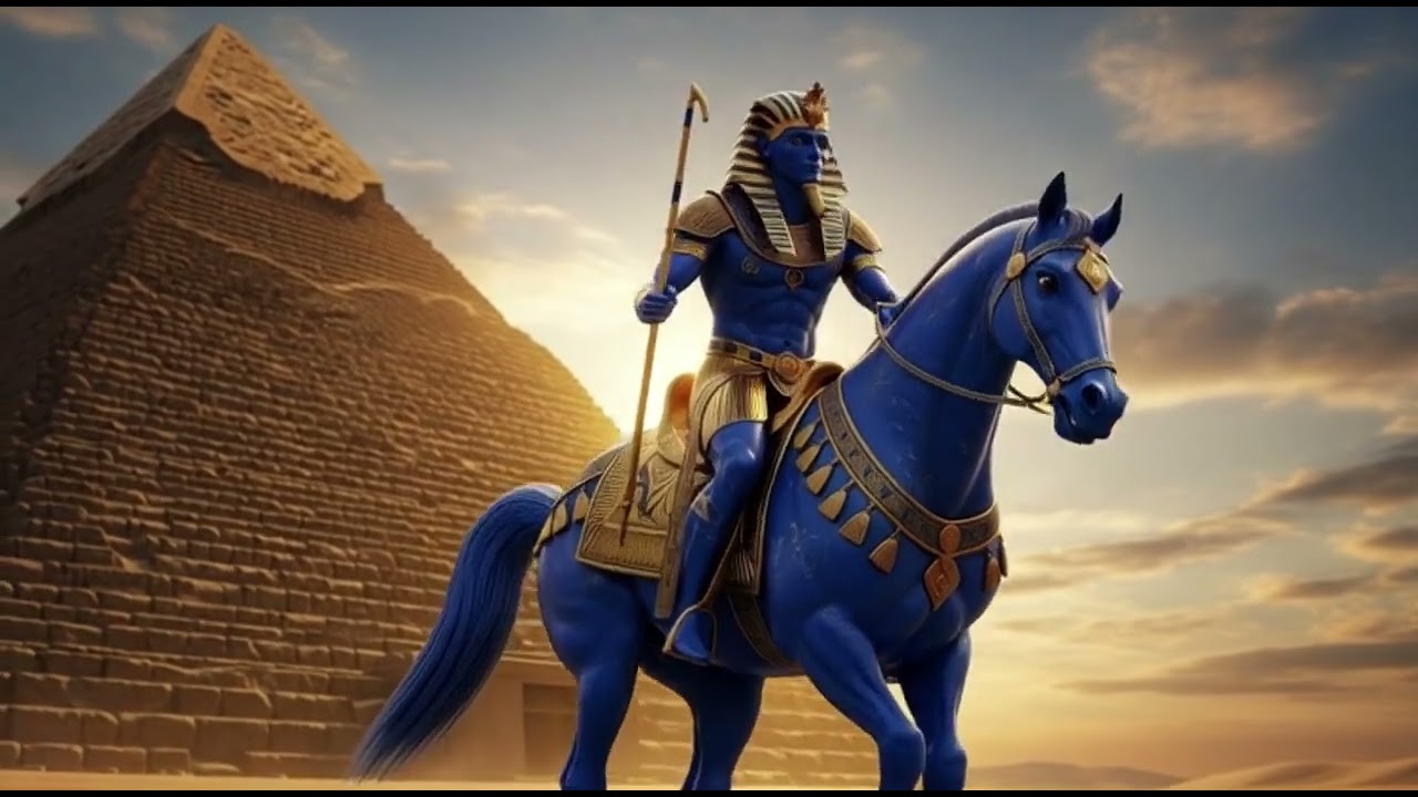 High-Value Cinematic  Fantasy AI Art​ Ultra-Cinematic Epic Myth  History  THE PHARAOH BEYOND TIME