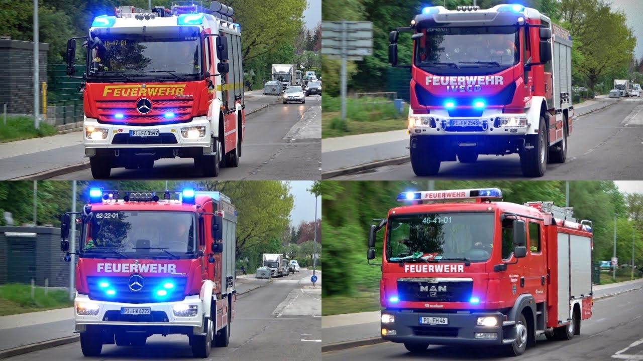 [GROßALARM im HAFEN WEDEL!] - Einsatzfahrten zur Maschinisten Abschlussübung - Kreis Pinneberg