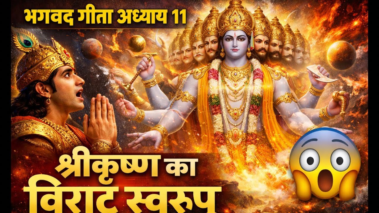जब श्रीकृष्ण ने दिखाया अपना विराट रूप 😱 | Bhagavad Gita Adhyay 11 Explained