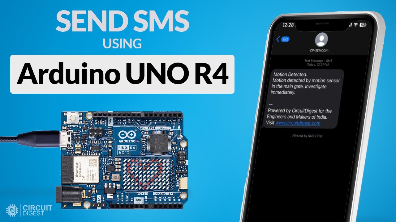 How to send SMS from Arduino UNO R4 Wifi Board? | Free Cloud API for IoT Alerts (India Only)