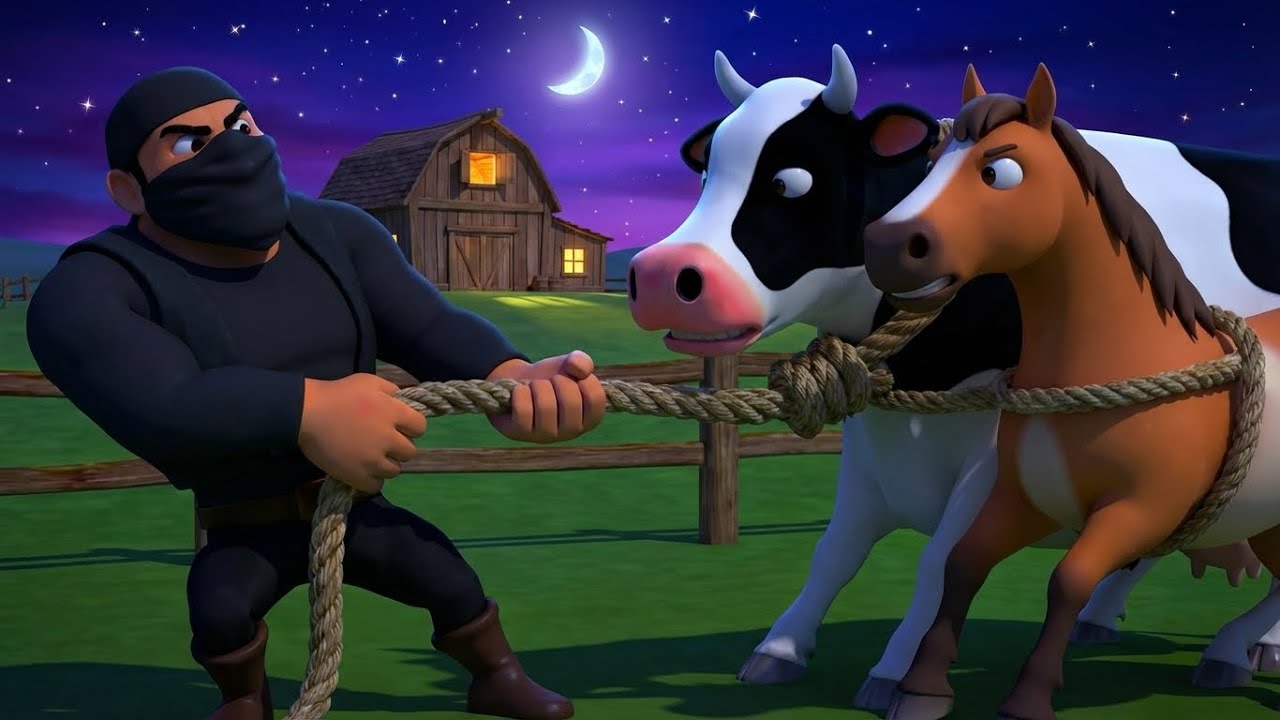 Thief Stole Animals from Old MacDonald Farm! 🐄🐷 Kids Cartoon Story