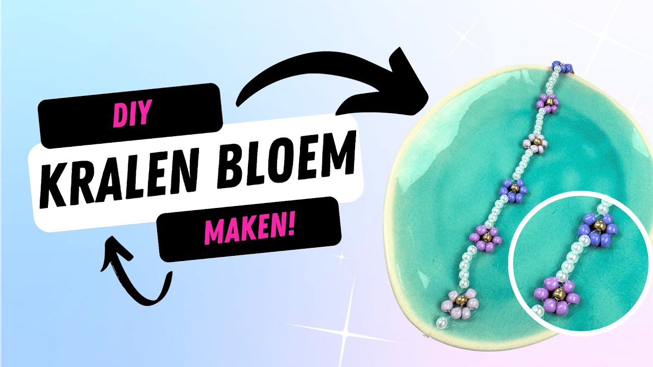 Bloem Armbandje Maken met Kralen #tutorial