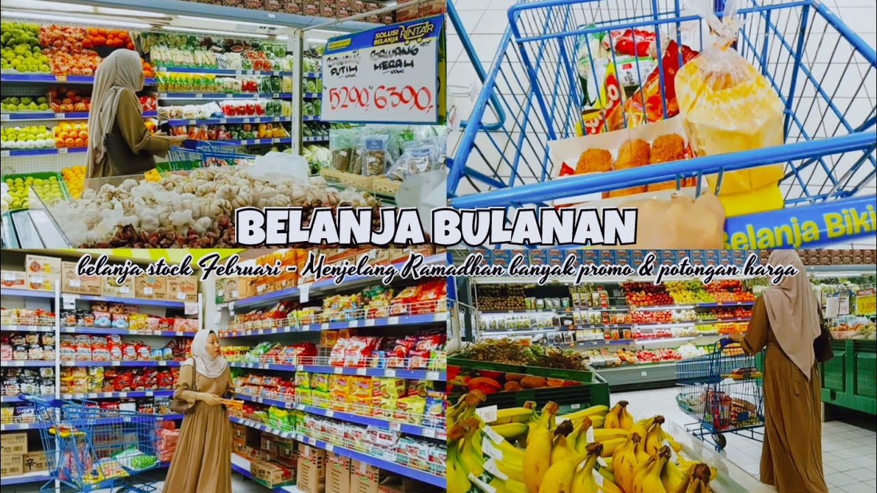 BELANJA BULANAN FEBRUARI 2026 | GROCERY SHOPPING menjelang Ramadhan banyak promo dan potongan harga