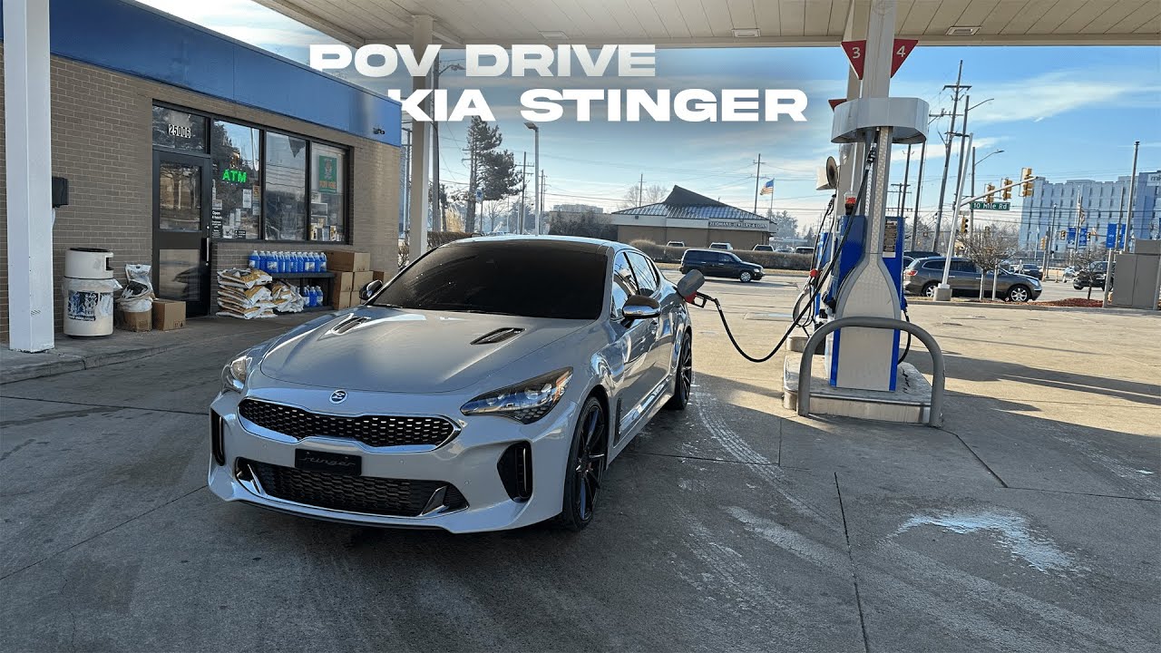 KIA STINGER GT CUTTING UP IN TRAFFIC (POV DRIVE)