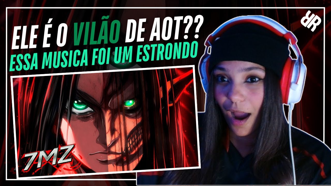 Eren (Attack on Titan) - AO SOM DO ESTRONDO | 7 Minutoz‬ ‬| REACT RAPHUMI | REAGINDO