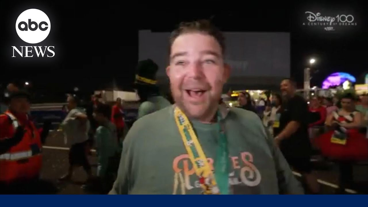 Watch the joyous moment runner crosses finish line after surviving severe accident