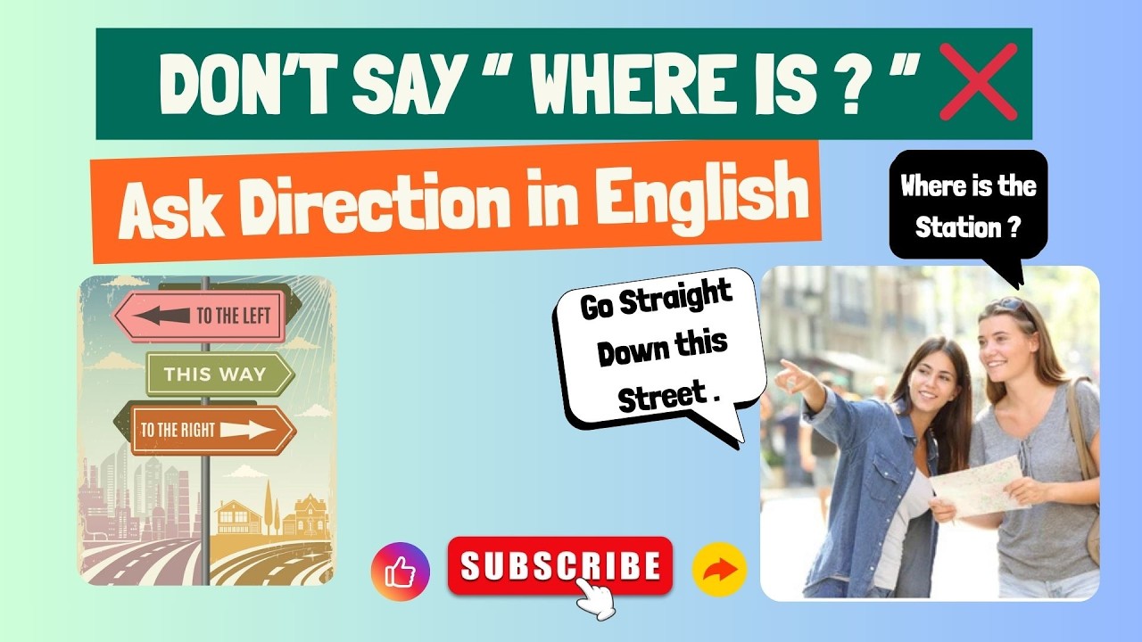 How to Ask Directions in English | Daily Use Spoken English