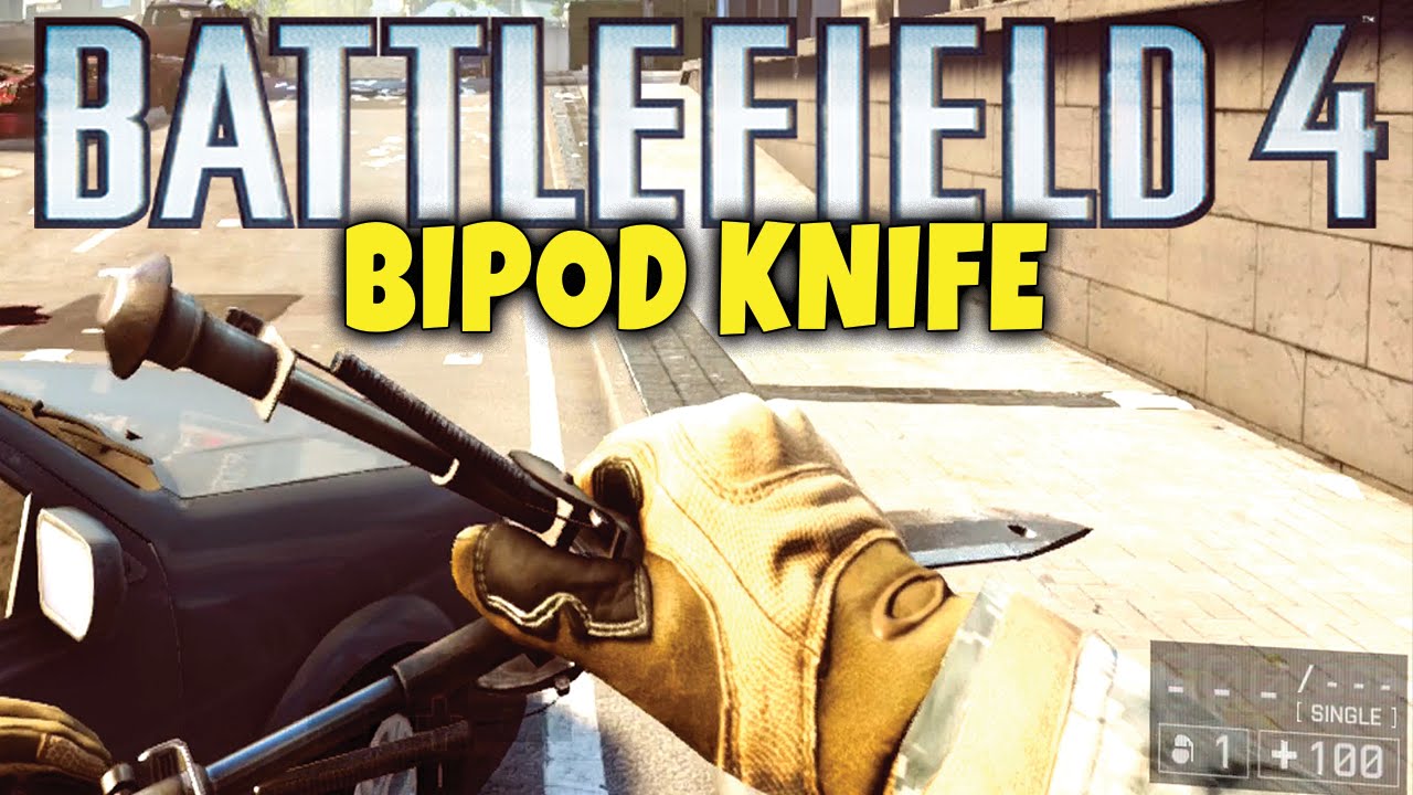 Battlefield 4 - Battlefield Friends Bipod Knife - C100 Knife Gameplay