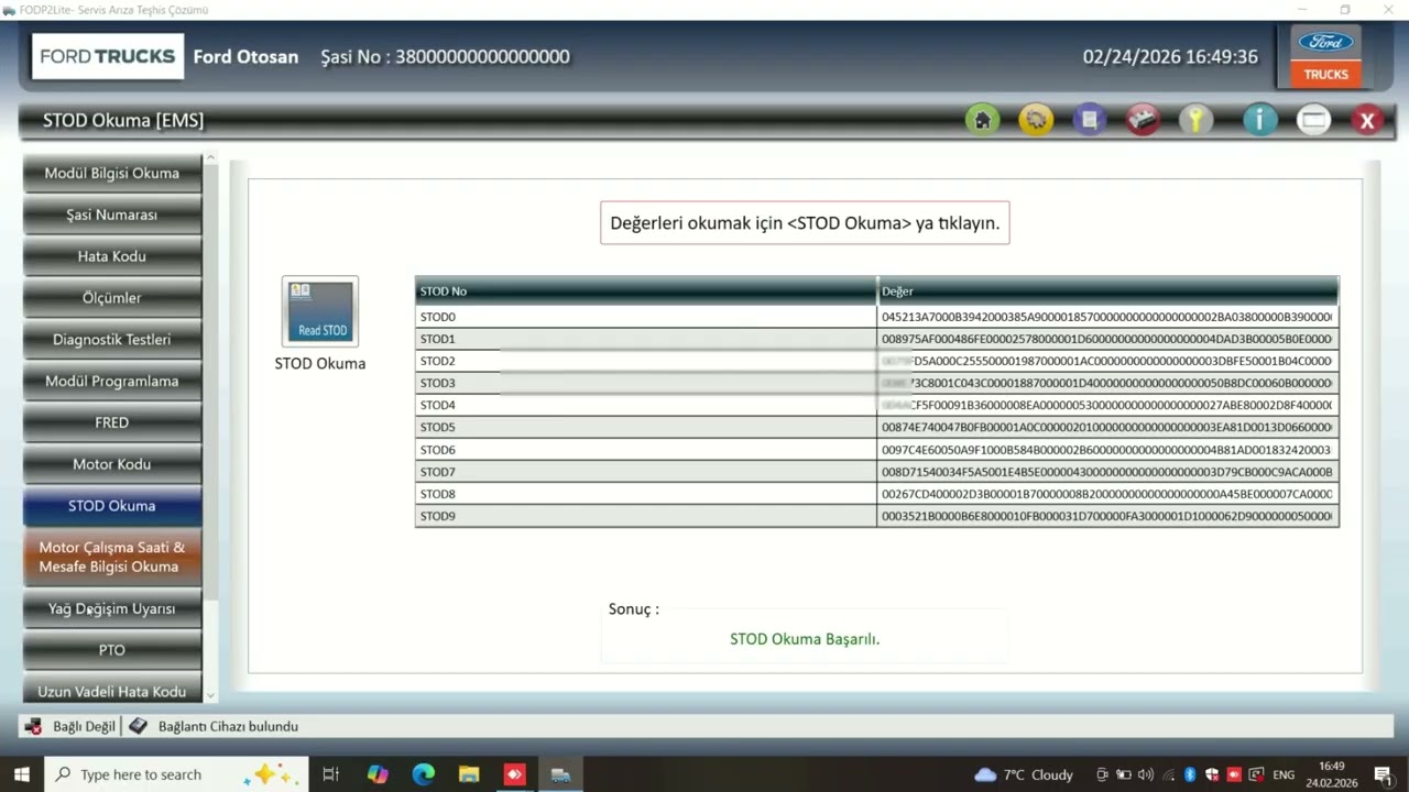 FODP2LITE - FORD CARGO DIAGNOSTIC SOFTWARE