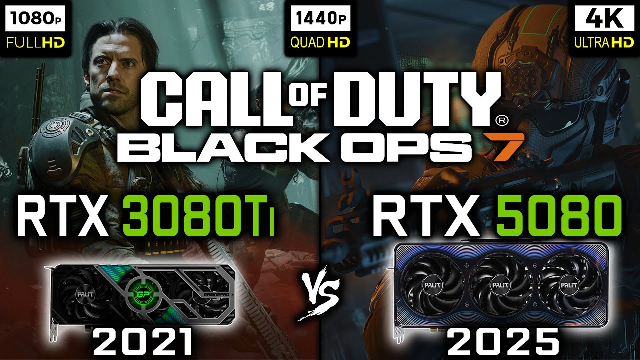 RTX 3080 Ti vs RTX 5080 in Call of Duty: Black Ops 7 | 1080p, 1440p, 4K