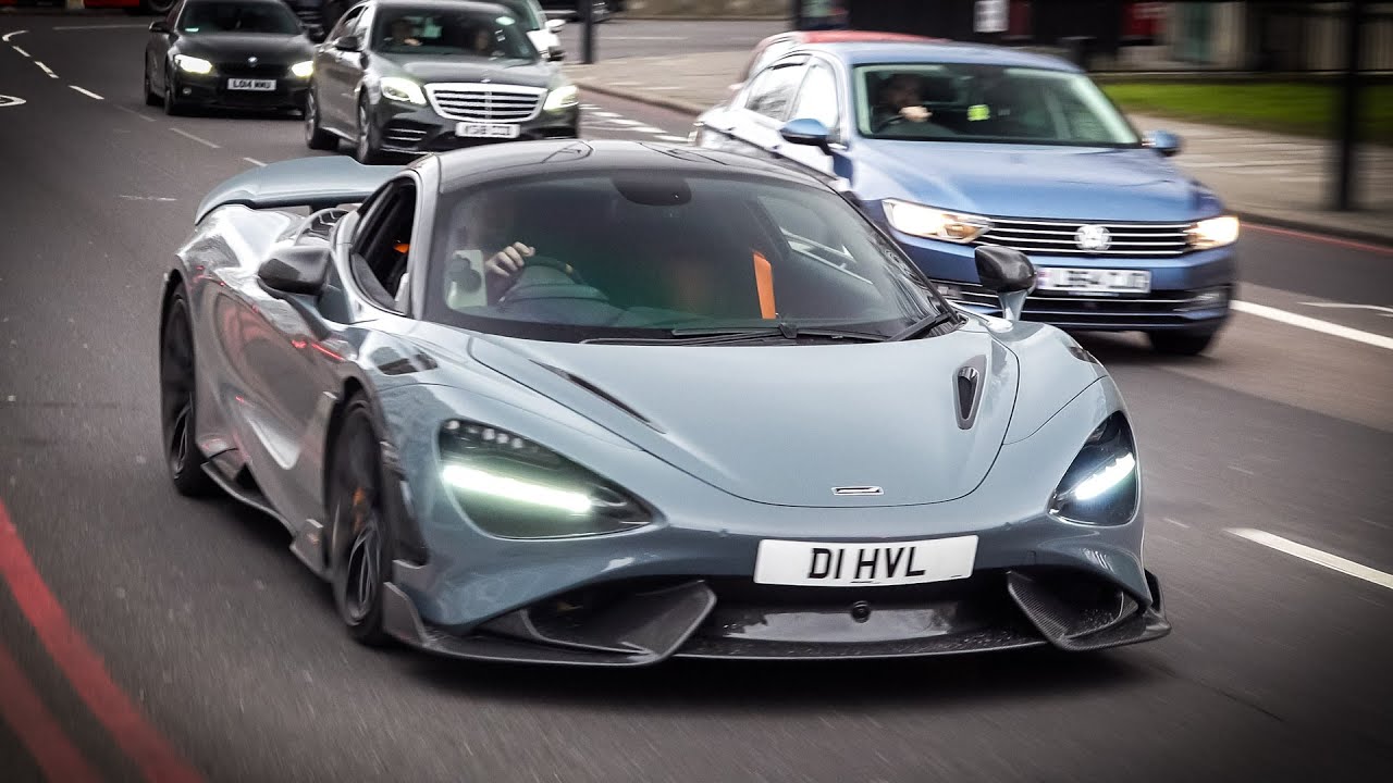 Supercars in London 2023 - #CSATW558 | McLaren 765LT, Porsche 991 GT2 RS, Ferrari SF90, Huracan STO