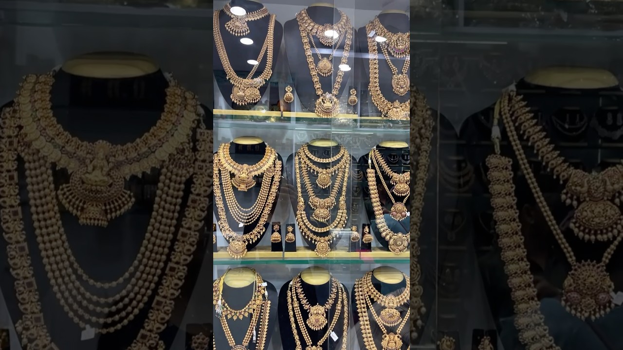 இவ்ளோ affordable 💯price la Rental Jewellery ஆ😱#rajlaxmifancy #Sowcarpet #wedding #bridaljewellery
