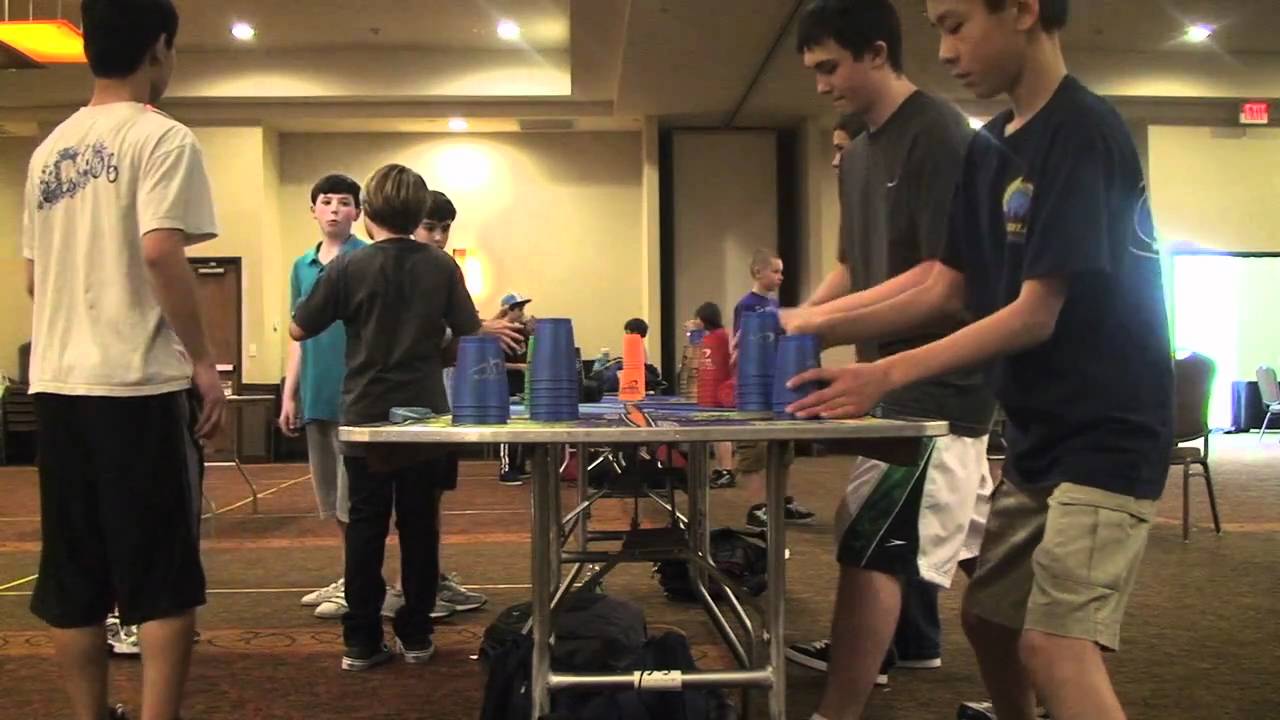 Sport Stacking in the Hyatt Hotel: Dallas- April, 2011