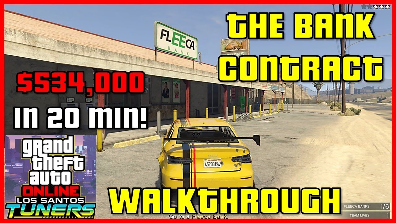 The Bank Contract Full Tutorial - Solo Playthrough | GTA 5 Online Tutorial