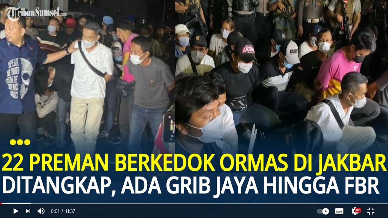 22 Preman Berkedok Ormas di Jakarta Barat Ditangkap, Ada Anggota GRIB Jaya hingga FBR