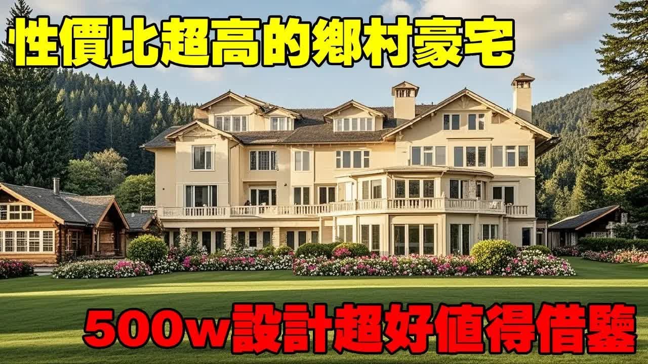 馬路邊上的鄉村民宅丨500萬性價比超高的豪宅丨設計超好值得借鑒丨中國鄉村別墅【快意村夫】