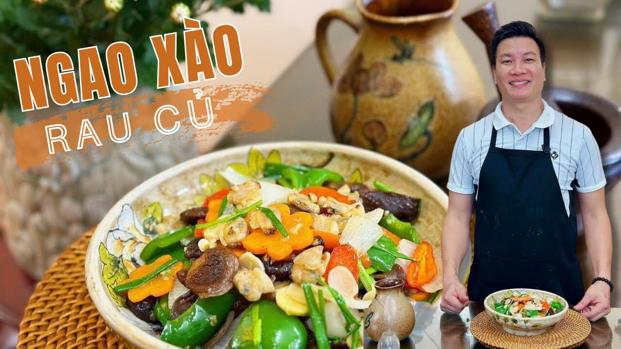 BÍ KÍP Ngao xào rau củ THƠM NGON LẠ MIỆNG | Cùng Cháu Vào Bếp