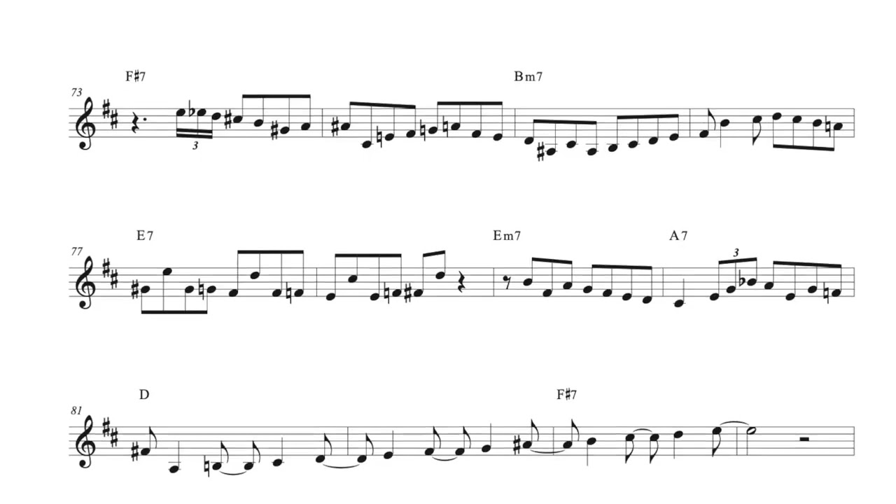 All of Me Jazz Trumpet – Advanced Bebop Solo (Level 3)
