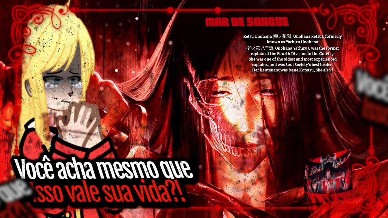🇺🇸🇧🇷 (𝘼𝙨) Me Apaixonei Pela Vilã 𝙍𝙚𝙖𝙜𝙞𝙣𝙙𝙤 Ao Rap Da Mistery - Mar De Sangue | Unohana - Taia
