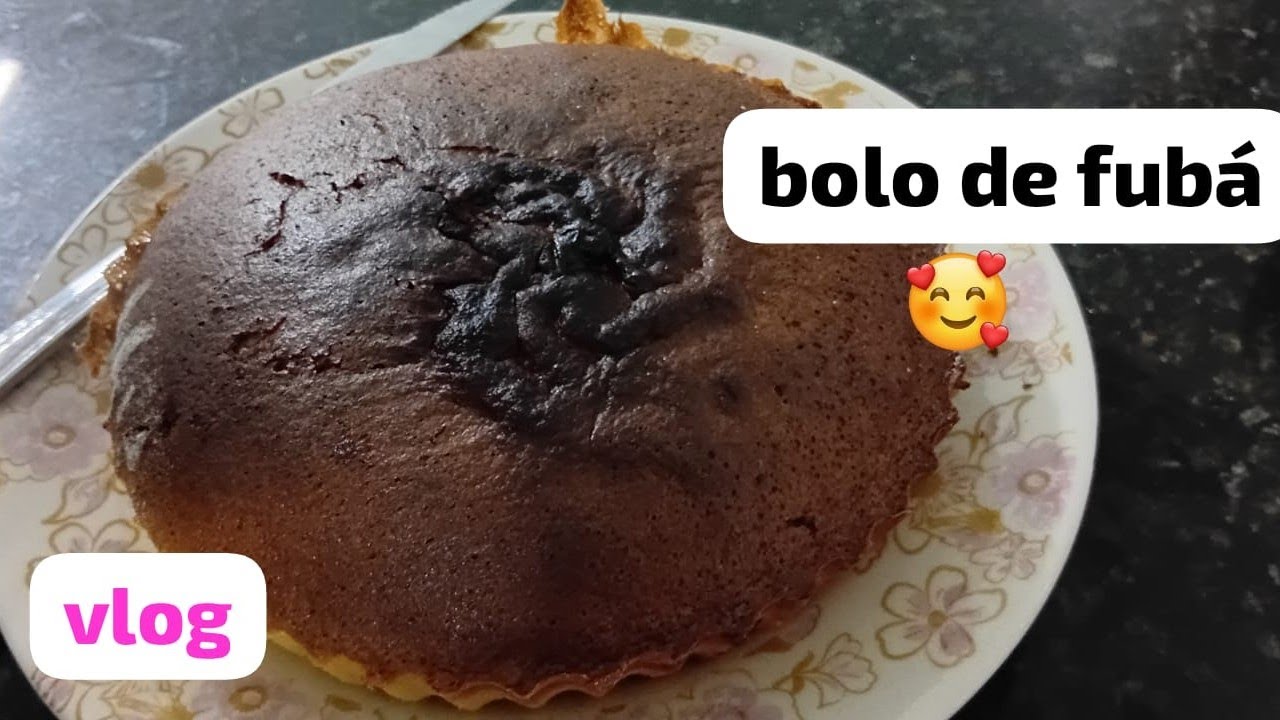 Vlogando na minha tarde fiz um Bolo de fuba  na  airfryer 