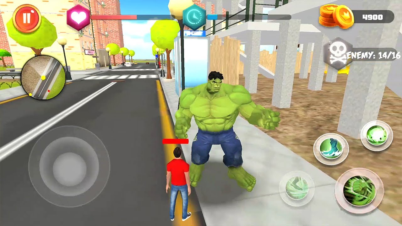 Super City Hero:Crime City Battle - Халк - android gameplay