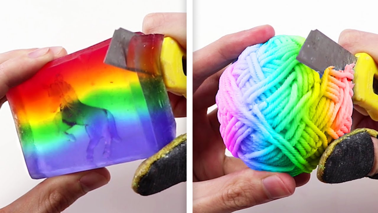Satisfying Soap Cutting! Cutting Soft Soaps! Oddly Satisfying and Relaxing ASMR! #4