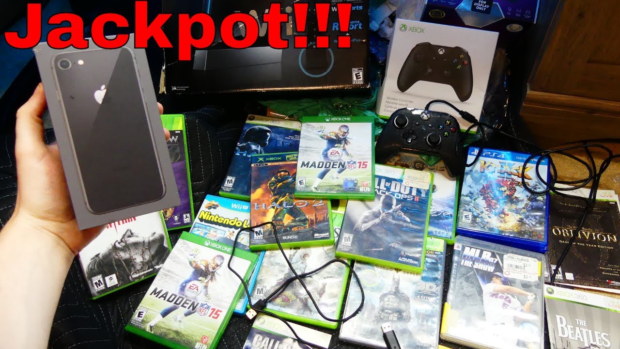 JACKPOT!!! Gamestop Dumpster Dive Night #721
