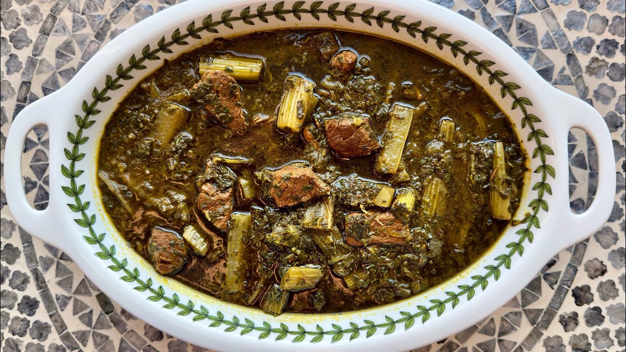 Persian Celery Stew | khoresh karafs |  طرز تهیه خورش کرفس اصیل ایرانی بسیار آسان &zwnj;
