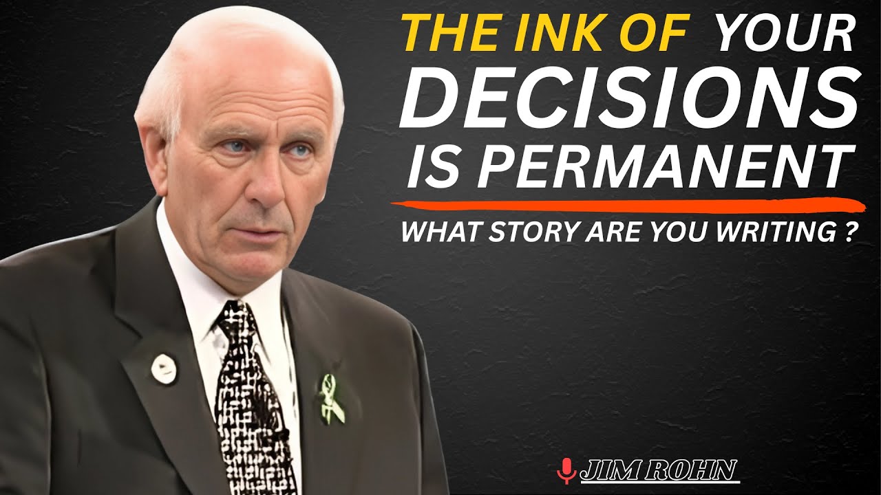 Your Decisions Are Writing Your Future in Permanent Ink | Jim Rohn Motivation