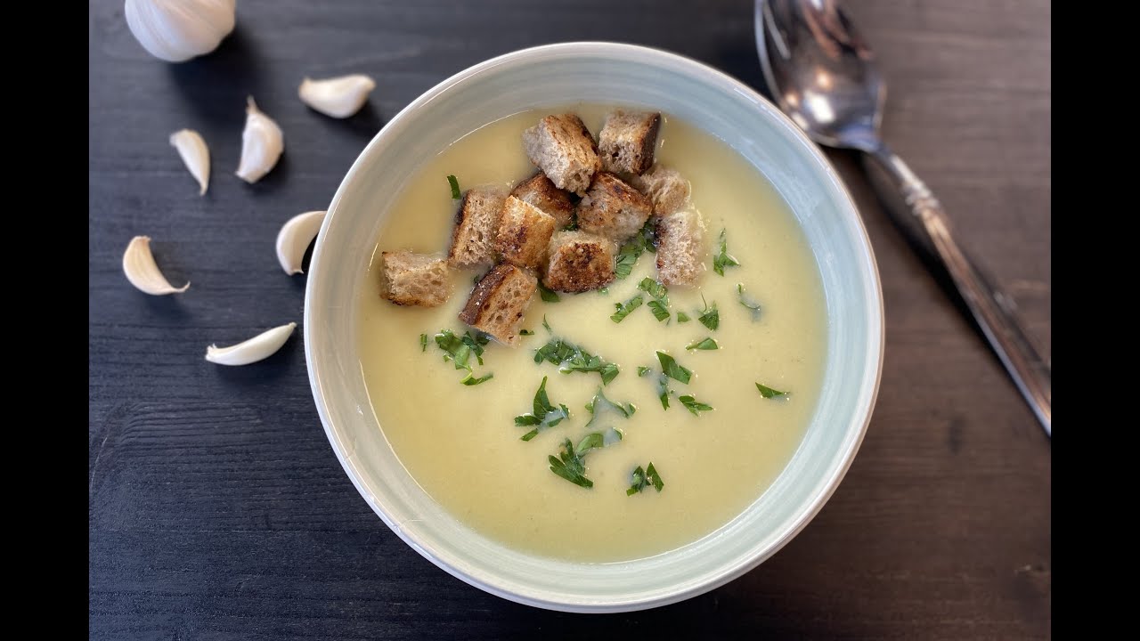 Supa Crema cu Usturoi,Praz si Ceapa/Creamy Garlic Soup - Perfect for cold days!